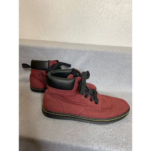 GUC! Women's Dr. Martens Maelly Padded Collar Chelsea Boot Maroon Boots Size 8 - Picture 1 of 8